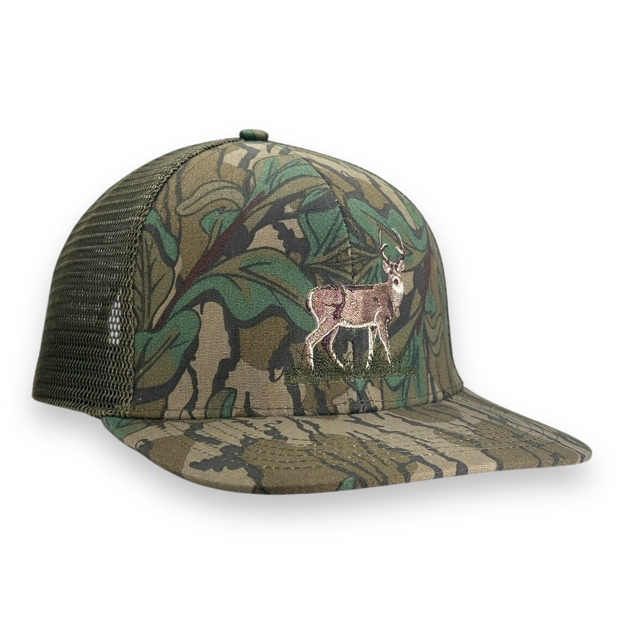 Broadside Buck Trucker Hat- Greenleaf | The Woodsguys Inc.
