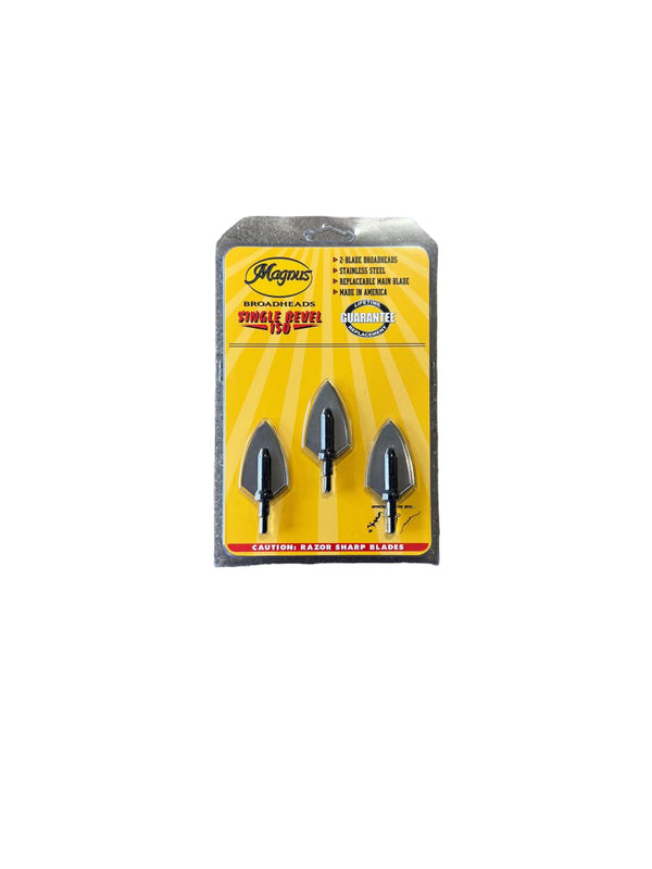 Magnus Single Bevel Broadheads- 150 grain