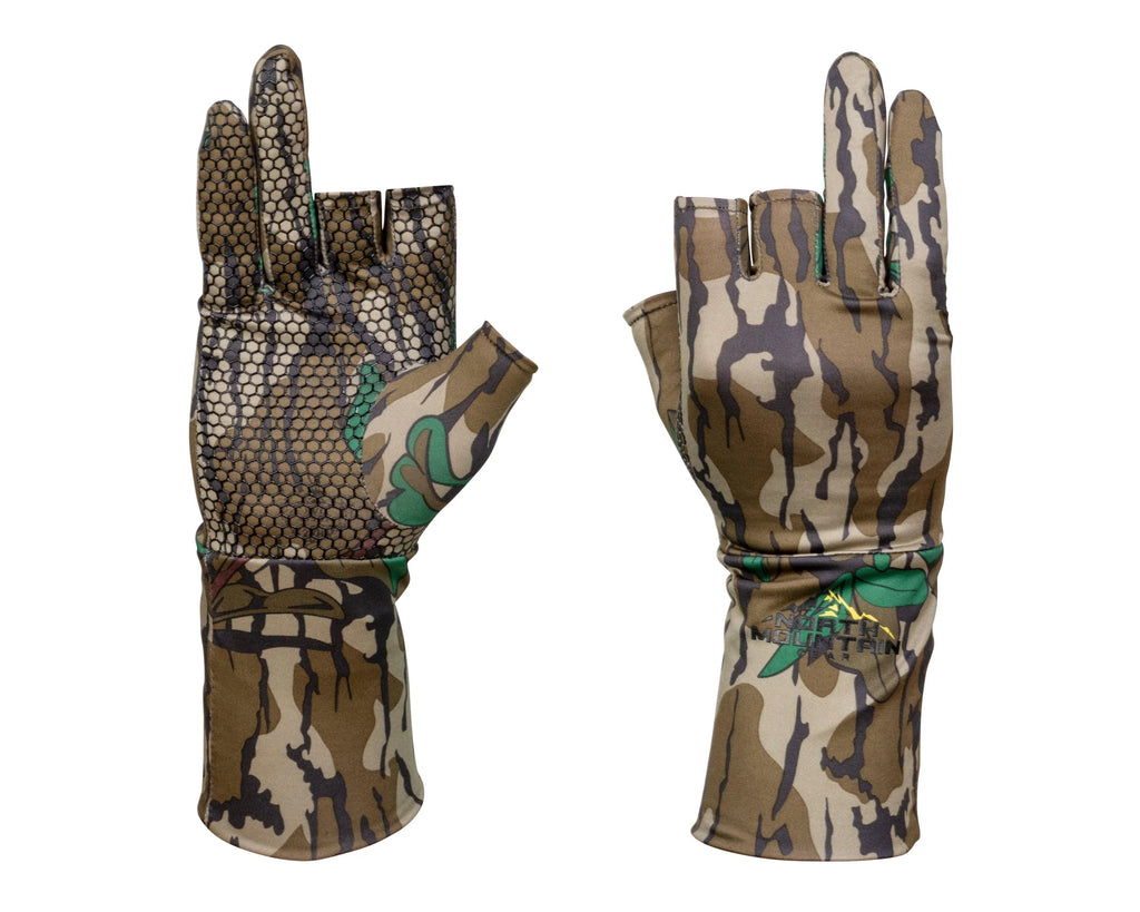 Mossy Oak Fingerless Gloves -Greenleaf