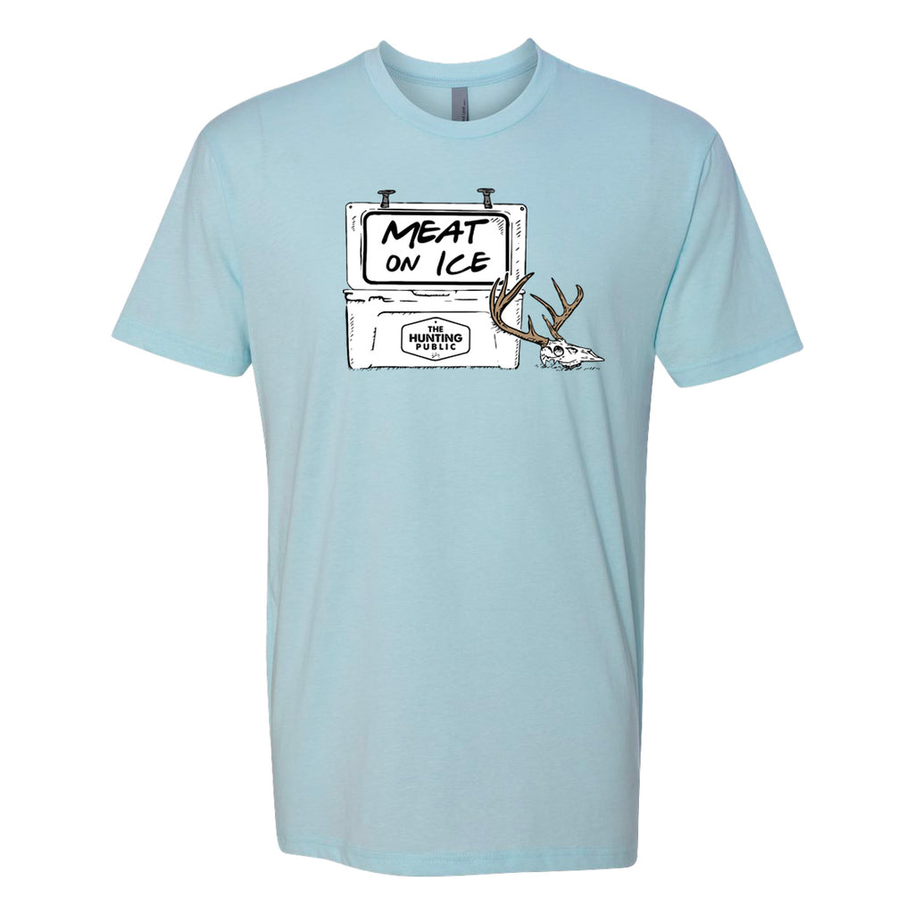 Meat On Ice T-shirt: Ice Blue